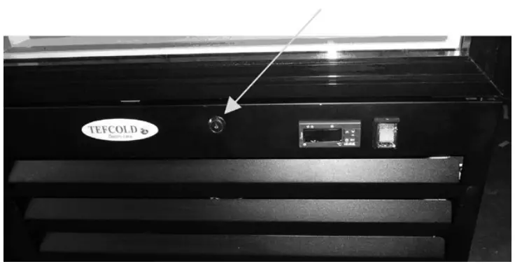 Glass Door Display Freezer with Light Canopy Lock