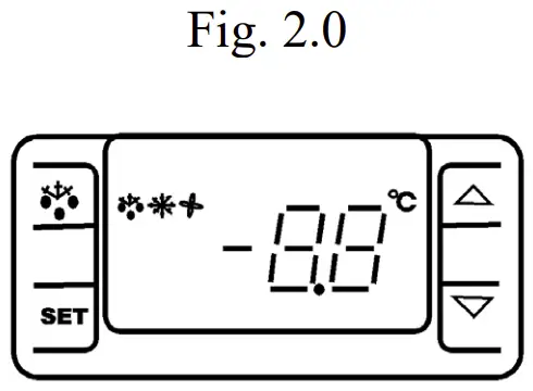 Glass Door Display Freezer with Light Canopy Thermostat