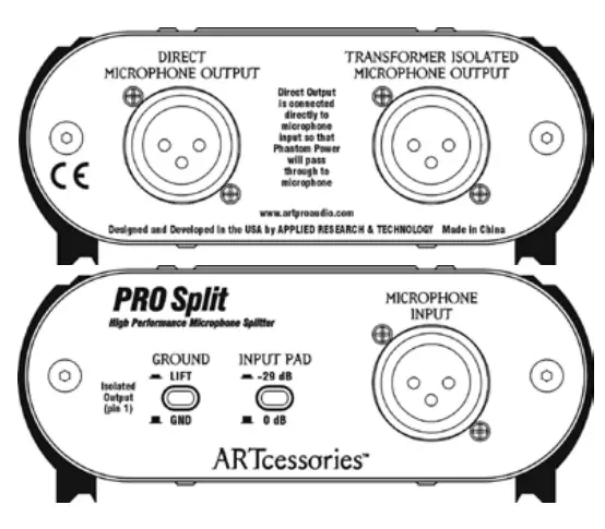 ART-PROSPLIT-Transformer-Isolated-Mic-Splitter-fig-1