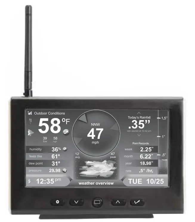 ACURITE 06058 (5-in-1) High-Definition Display with Lightning