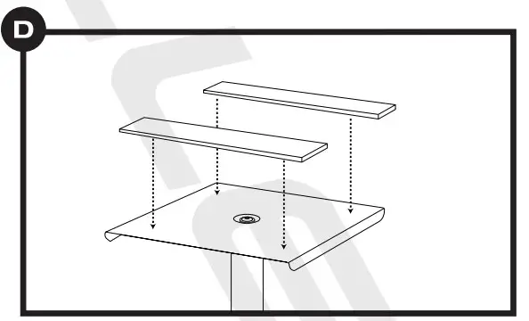 ROCKVILLE RVSM1 Adjustable Near Field Studio Monitor Stands - Figure 5
