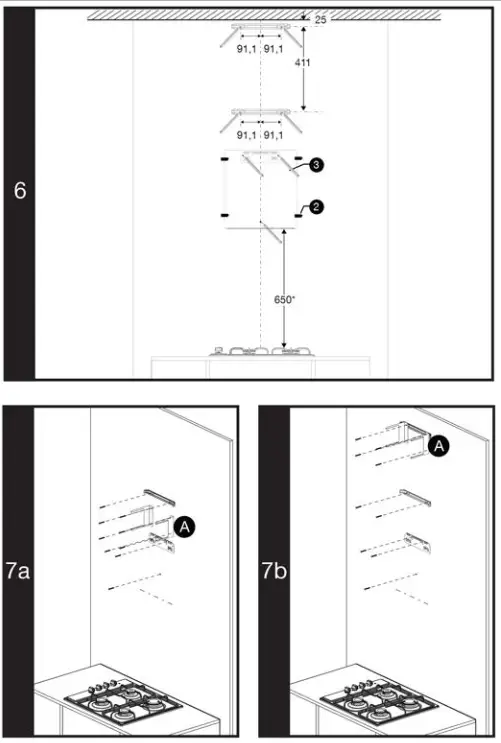 GRUNDIG GDKP2474BBSC Chimney Cooker Hood - FIG 1