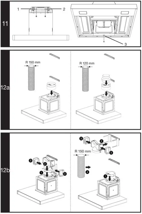 GRUNDIG GDKP2474BBSC Chimney Cooker Hood - FIG5