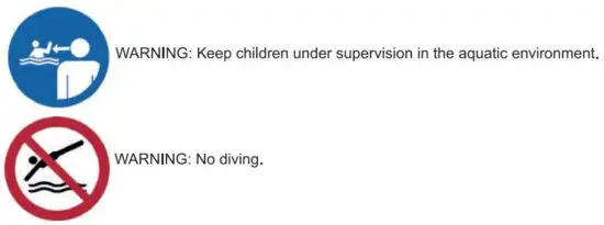 FIG 2 Safe use of the pool