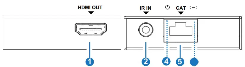 VigilLink VLSP 12CTH14 1x2 HDMI 1 4 Splitter Over CAT 70m 10 2Gbps - Operation Controls and Functions 2