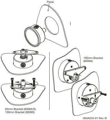 Type 8008A U-Clamp Connection
Mounting Kit
 diagram