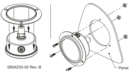 r 8008A Front Flange Mounting Kit diagram