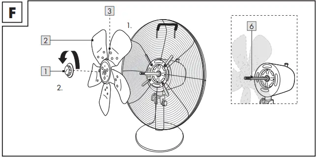 SILVERCREST-STVM-30-B2-Desk-Fan-Instruction-FIG-6