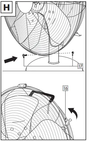SILVERCREST-STVM-30-B2-Desk-Fan-Instruction-FIG-8
