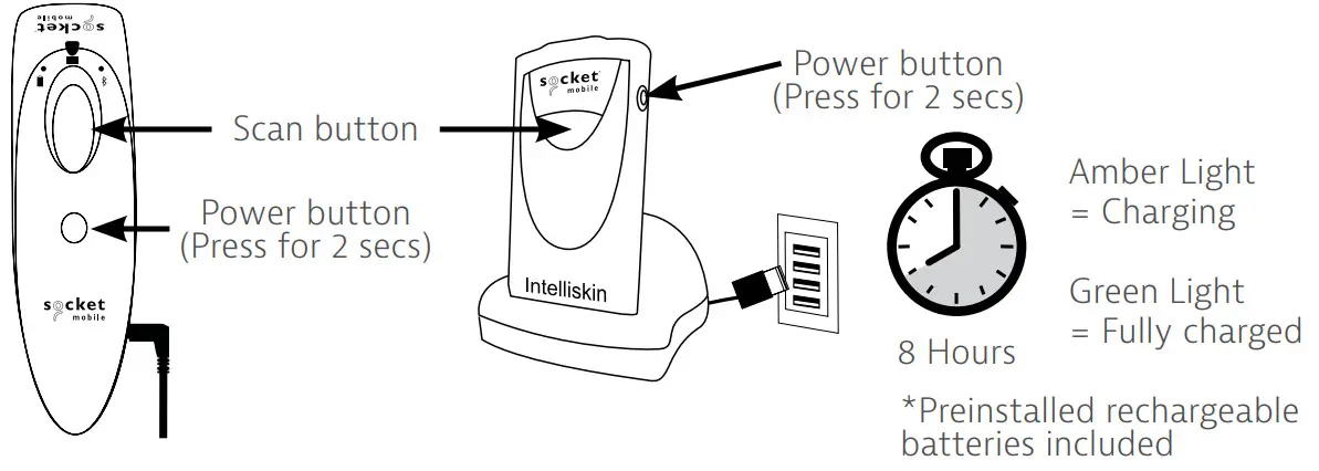 socket mobile S700-CHS 7Ci Handheld Barcode Reader - CHARGE