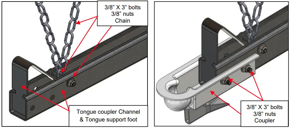 STIRLING 504469 Trailer Tongue Extension for Kit - fig