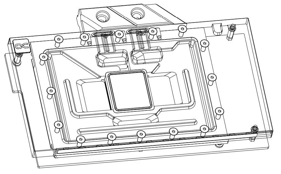 Alphacool 13476 Ice Block Aurora Geforce RTX 4090 Aorus Master