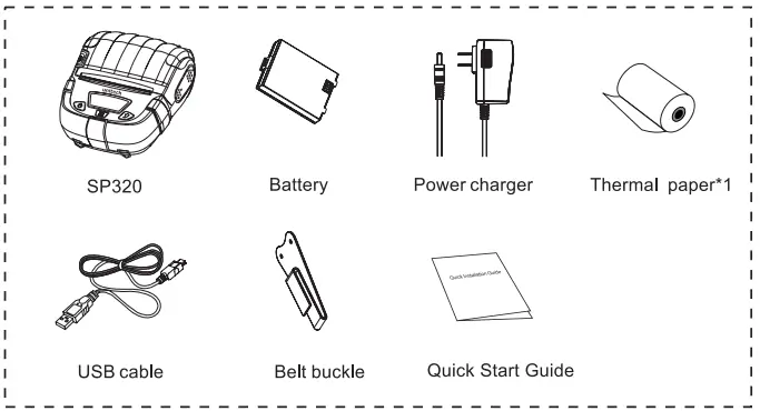 unitech SP320 Bluetooth Mobile Printer-FIG2