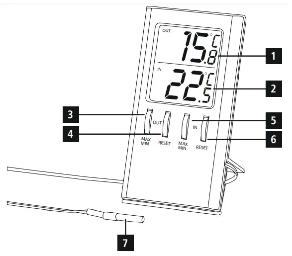 hama T-350 LCD Thermometer - 1