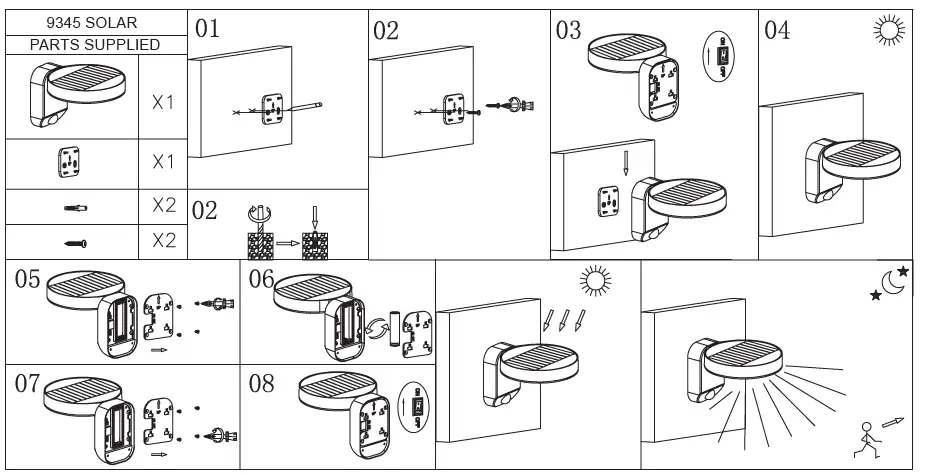 OPTONICA 9345 9W LED Solar Round Lamp-product-image