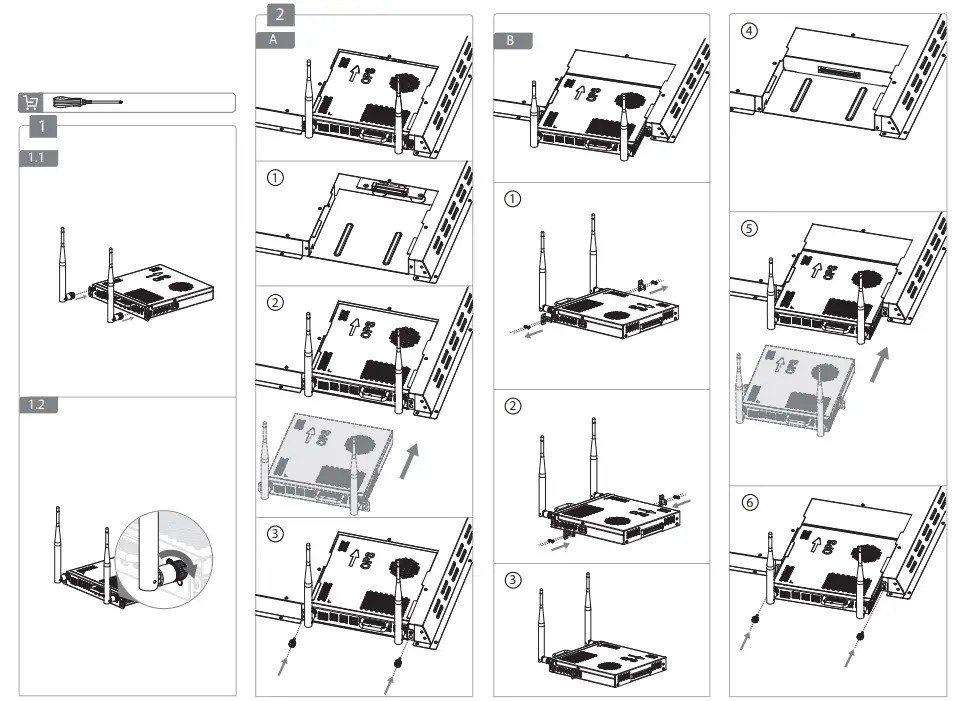 dahua HMC5100X H 506C2 W10A BW Detachable PC Module