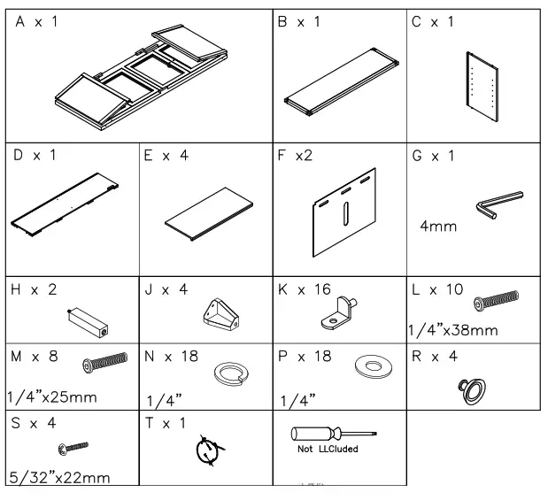 ASHLEY W901-60 Todoe 70 Inch TV Stand - 1