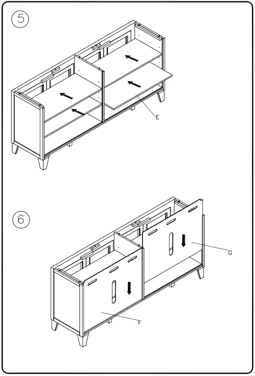 ASHLEY W901-60 Todoe 70 Inch TV Stand - 4