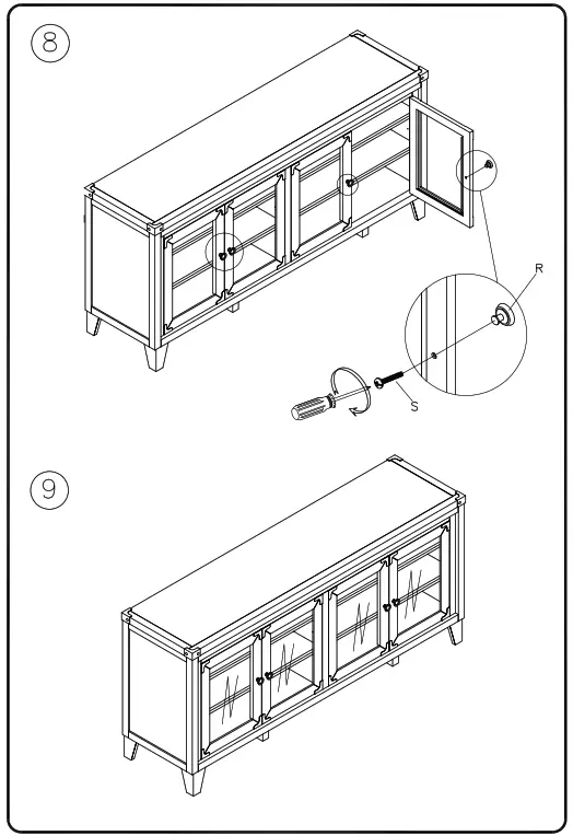 ASHLEY W901-60 Todoe 70 Inch TV Stand - 6