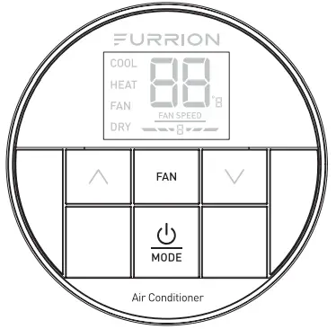 FURRION FACW12SA-BL Single Zone Basic - Set the Fan Speed