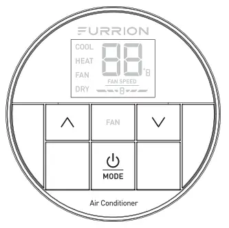 FURRION FACW12SA-BL Single Zone Basic - Set the Temperature