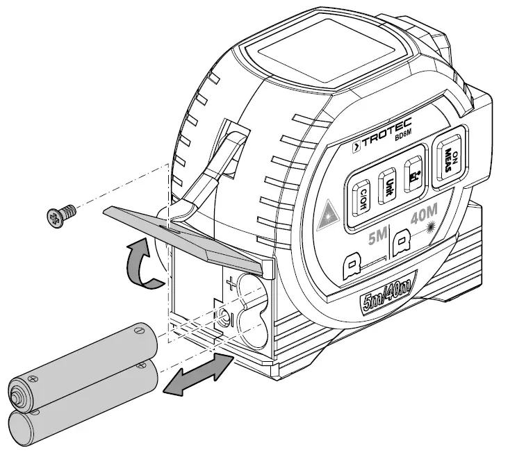 TROTEC BD8M Laser Distance Measuring Device 16