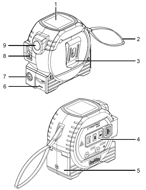 TROTEC BD8M Laser Distance Measuring Device 2