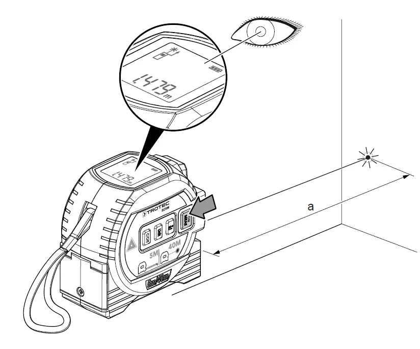 TROTEC BD8M Laser Distance Measuring Device 6