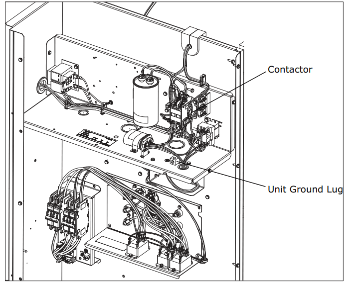 runtruhvac 4TCA4024C1000A Packaged Air Conditioner - Power Connections