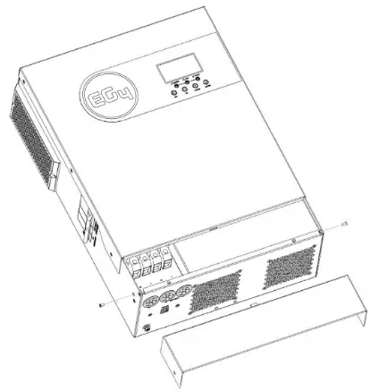 EG4 MPPT100-48HV MPPT Solar Charge Controller - bottom cove