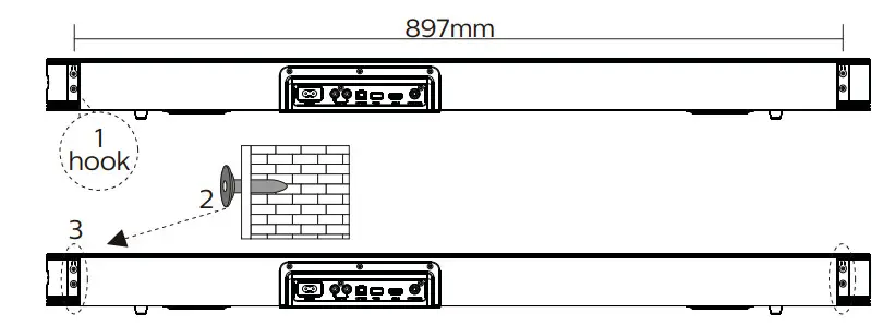 motorola MT120-SB21 AmphisoundX with HDMI Arc 120 W Bluetooth Soundbar - figure 2