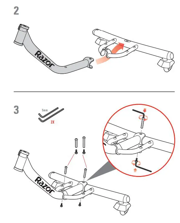 Razor POWERRIDER 360 User Manual - Installation 2,3