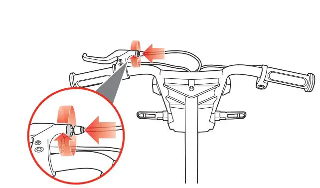 Razor POWERRIDER 360 User Manual - Tighten brakes at cable