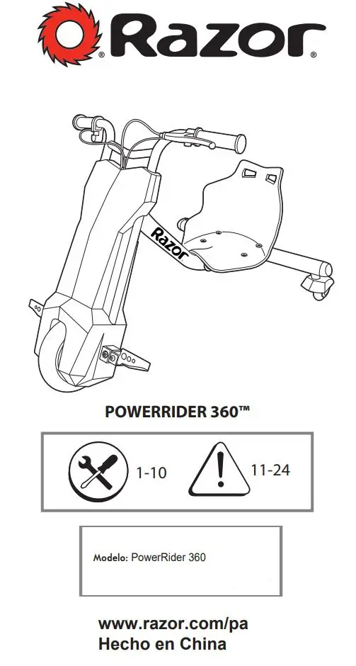 Razor POWERRIDER 360 User Manual