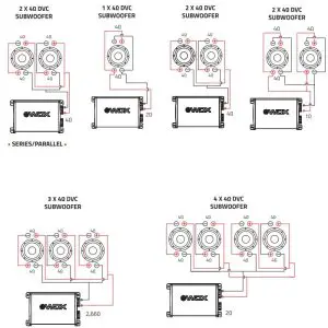 4Ω DVC WIRING CONFIGURATIONS