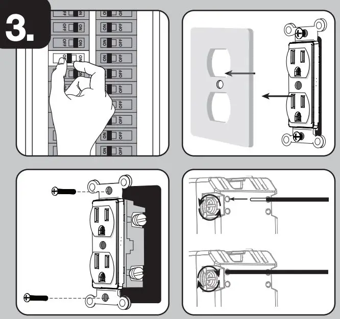 JASCO ZW1002 In-Wall Tamper-Resistant Smart Outlet User Guide - Wiring