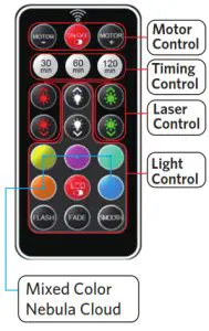 AIRSEE YFR-001A Star Projector Galaxy Light - Remote Controller