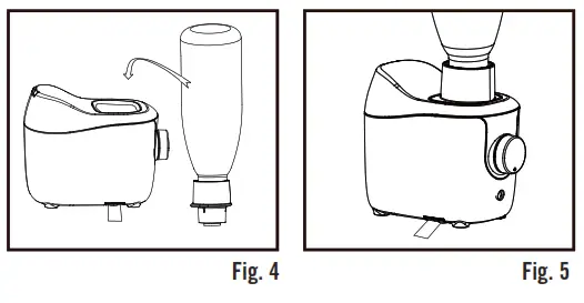 Homedics UHE-WB01 Total Comfort Portable Humidifier - Extend the extension feet on both sides