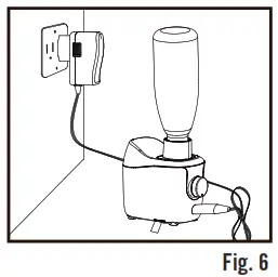 Homedics UHE-WB01 Total Comfort Portable Humidifier - Insert single pin plug