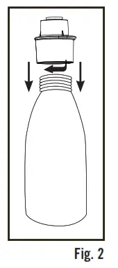 Homedics UHE-WB01 Total Comfort Portable Humidifier - Remove water bottle cap