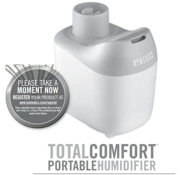 Homedics UHE-WB01 Total Comfort Portable Humidifier