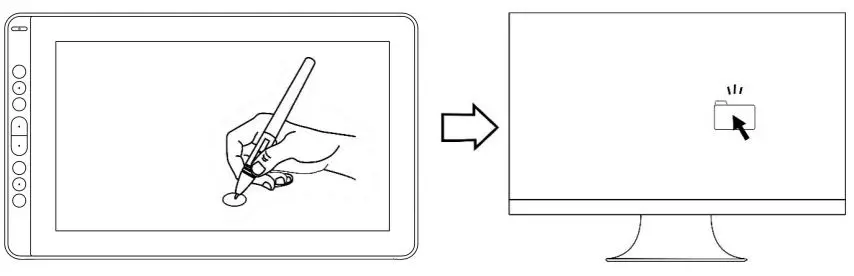 HUION KAMVAS 13 GS1331 User Manual - Click