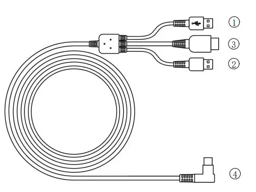 HUION KAMVAS 13 GS1331 User Manual - Connection Cable