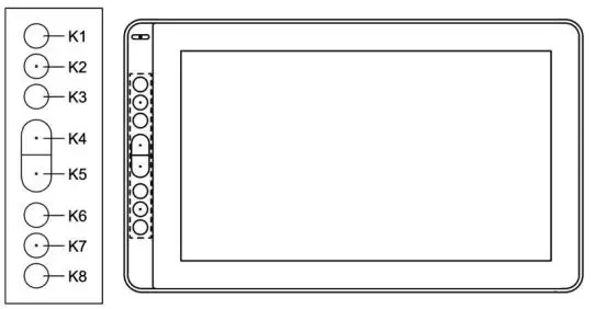 HUION KAMVAS 13 GS1331 User Manual - OSD Function
