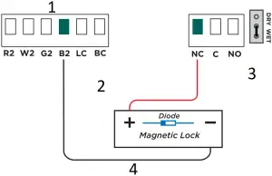 DMP X1-8 - Wet Jumper - Magnetic Lock