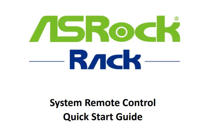 ASRock 3U10G-F Rackmount Server Barebone Dual Socket User Guide