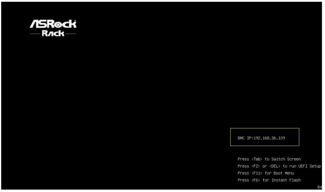 ASRock 3U10G-F Rackmount Server Barebone Dual Socket - You can also find IPMI LAN IP address during POST stage after IPMI LAN IP address is assigned 2