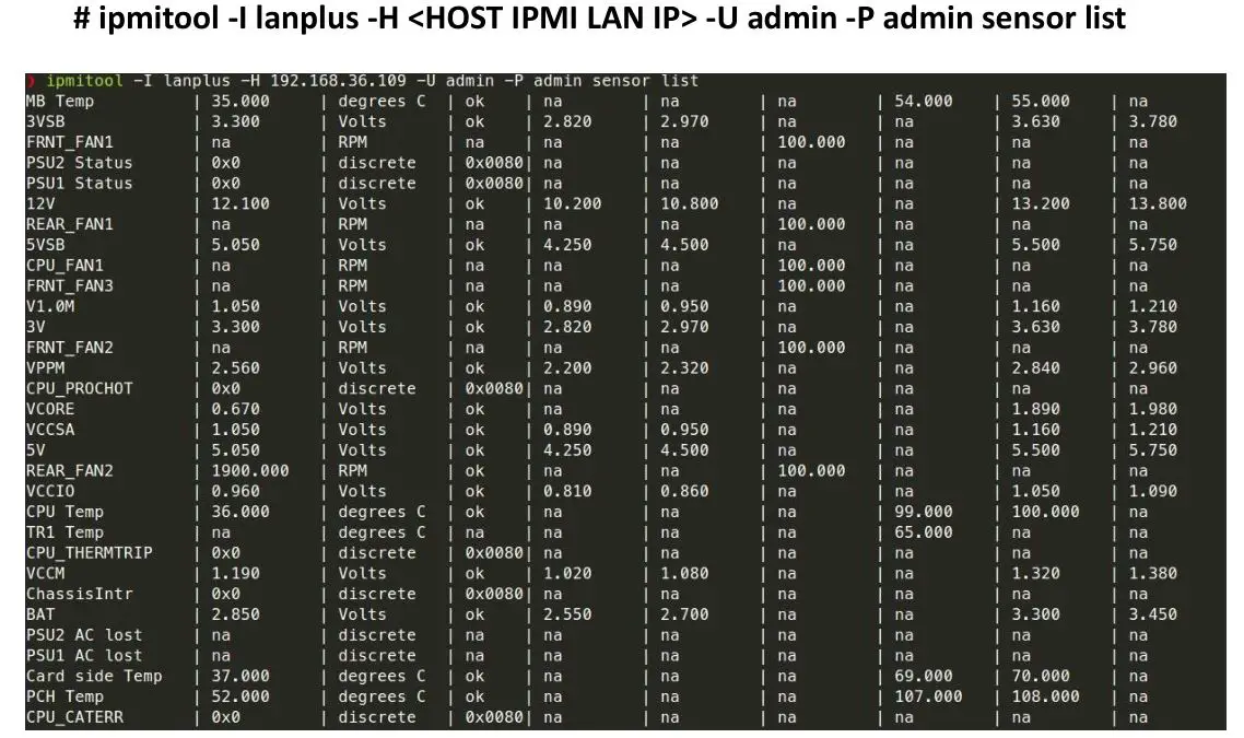 ASRock 3U10G-F Rackmount Server Barebone Dual Socket - check System’s sensor reading