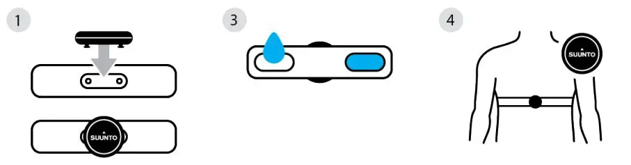 SUUNTO Smart Heart Rate Belt - Putting on belt