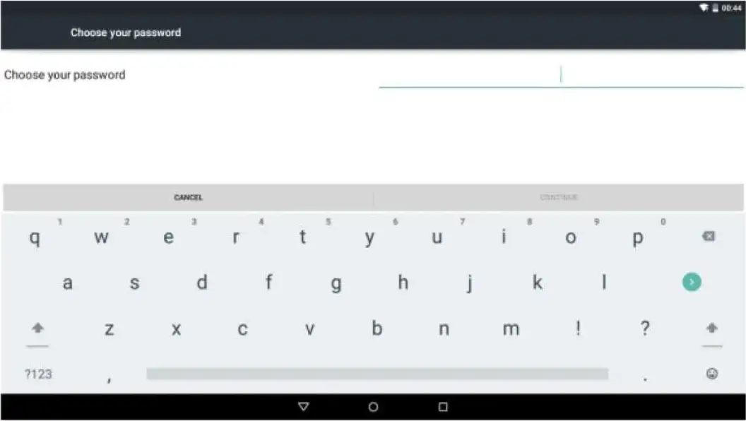 Choose Your Password Settings